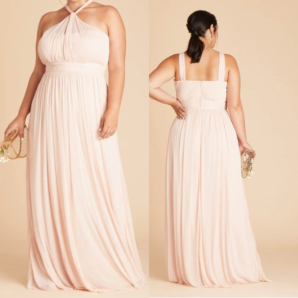 NWT Birdy Grey Kiko Dress NWT Pale Blush XL Prom Bridesmaid Empire Waist Maxi